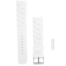 Correa de reloj deportiva de silicona premium, resistente al sudor y al agua, universal, con extremo curvo, fácil instalación y duradera. Correa de