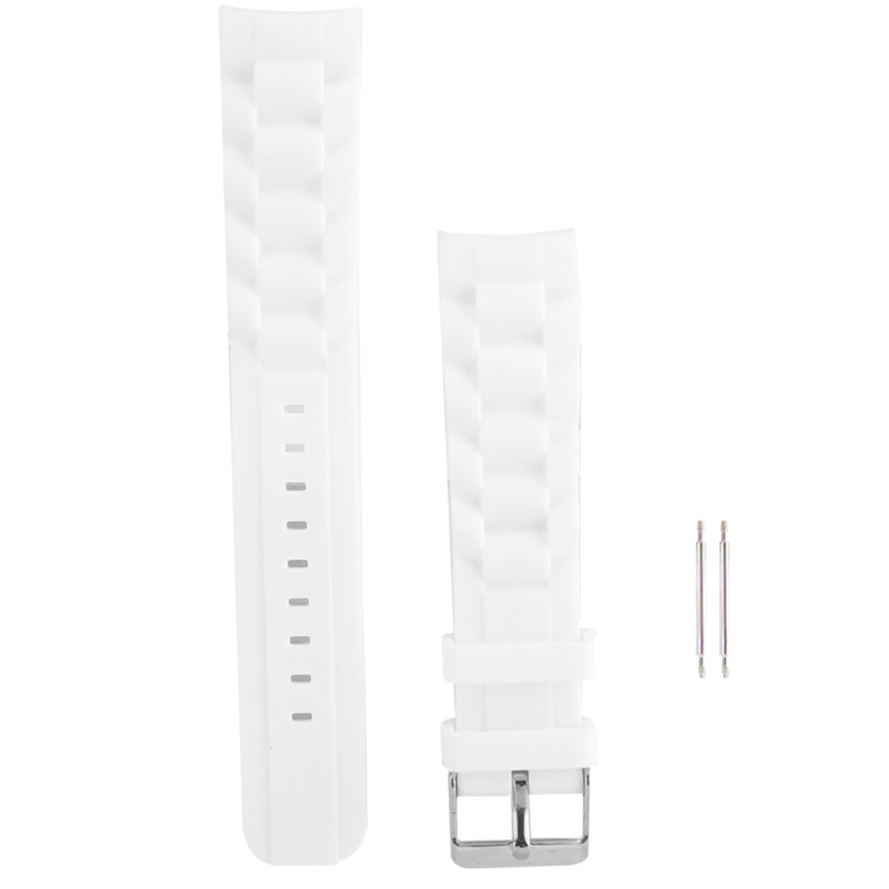 Premium Silicone Watch Band Universal Compatibility Sporty Design Curved End No Gap Sweatproof Waterproof Adjustable Replacement Strap For Smartwatche 9162407585847