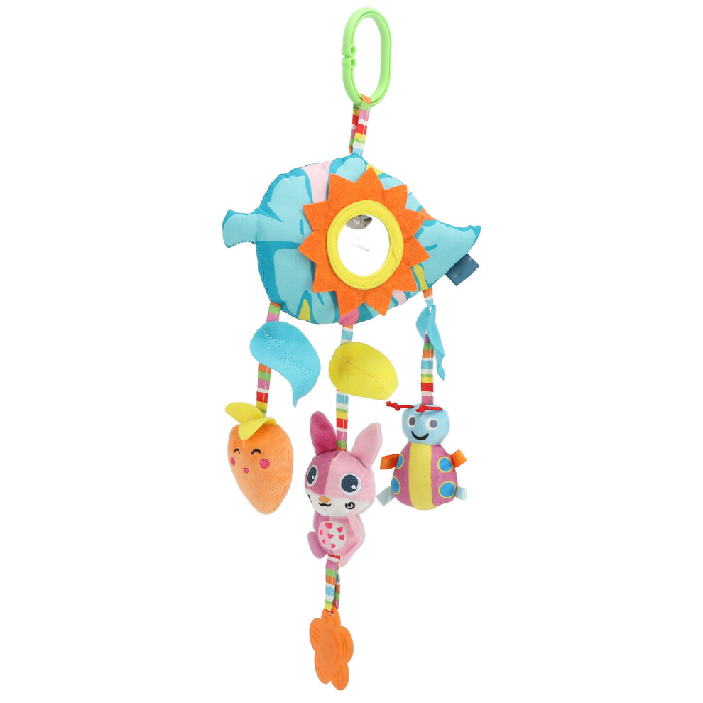 Baby Plush Car Seat Toy with Clip & Teething Gel Gift — Polyester