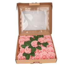 Livaktig skumrose Ekte falsk rose Miljøvennlig PE-materiale Kunstig blomst Romantisk blomsterdekor Multibruk DIY bryllupsbuketter til hjemmet