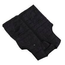 Giacca riscaldabile impermeabile con 3 livelli di temperatura, collo a V, 10 zone riscaldanti, colore nero, taglia XXXL, adatta a uomini e