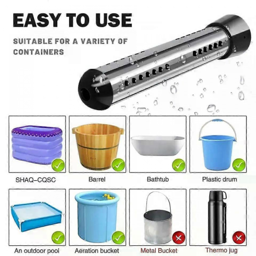 Chauffe-eau électrique pour piscine et baignoire (3000 W) 2