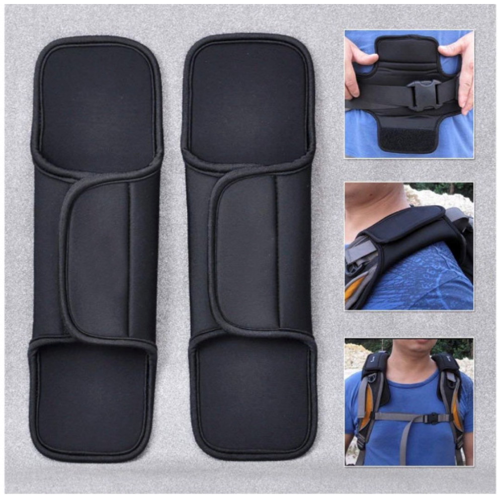 Shoulder Strap Cushion Pads, Anti-Slip Sponge Pad For Backpack Pressure Relief Universal Fit 9408048934430