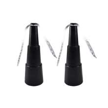 Restaurant-Fliegenventilator für Tische, tragbar, 2er-Pack, schwarz