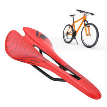 Wasserdichter Fahrradsattel, atmungsvolles Hohldesign, Rot & Schwarz