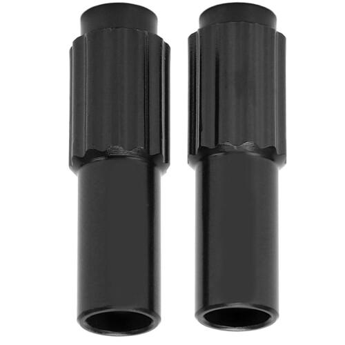 2pcs Aluminum Bicycle Micro Adjustable Screws Black Regulator Fixers 1