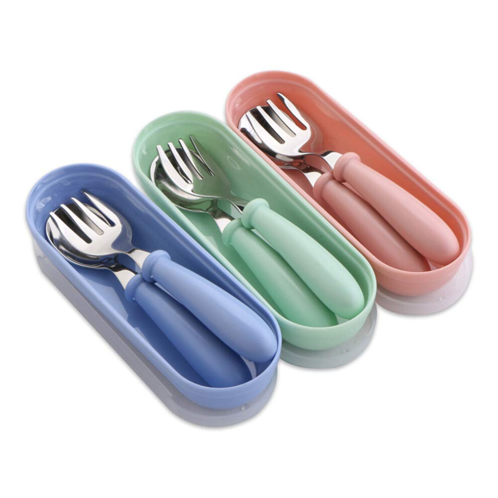 Baby Fork And Spoon 3 Set,Toddler Utensils Spoons Vidillo