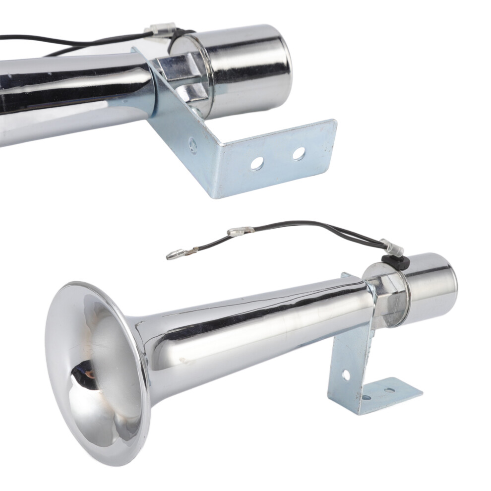 Super Loud 180Db Car Air Horn 12-24V Chrome Single Trumpet Trucker Vehicle 3021375997563