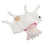 Schaf-Plüsch-Baby-Sicherheitsdecke 30 cm Schnuller 15