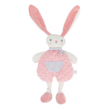 Tactile And Visual Stimulation Baby Lovey Stuffed Animal Security Blanket With Interactive Textured Loop Tags Odorless And Harmless Materials Perfect
