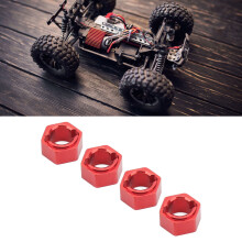 Noyau de roue hexagonal en aluminium de 7 mm pour voiture RC FMS FCX24, rouge