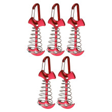 5 Stück Fischgräten-Zeltanker Aluminumstahl 77mm Rot für Camping