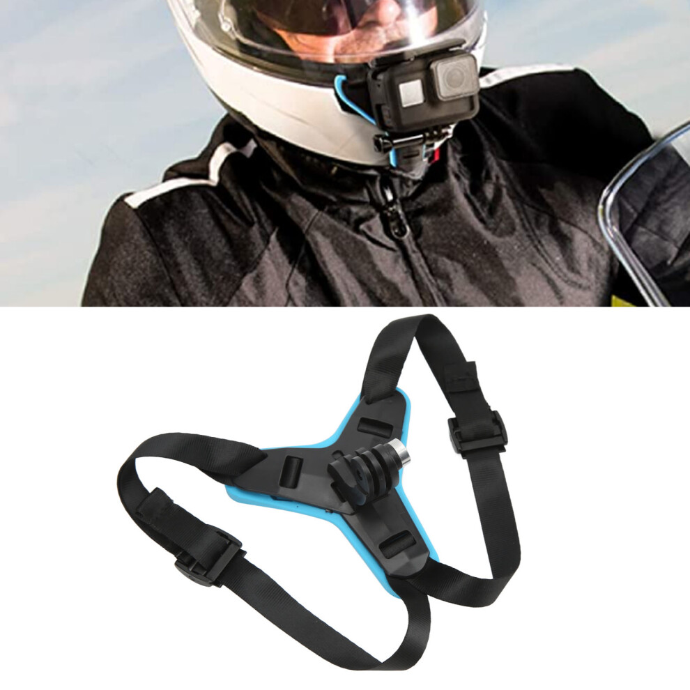 Stable And Secure Chin Mount For Motorcycle Helmets Fits Hero Models Blue 4611375557660