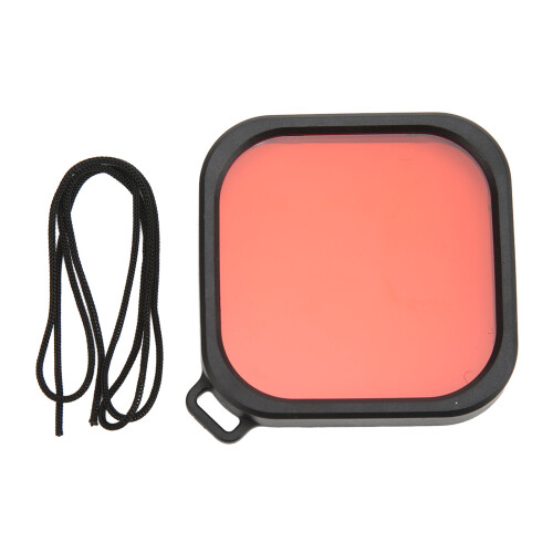 Waterproof Action Camera Shell for Hero 8 9 Red Dive Filter Waterproof Housing 1
