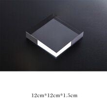 Acryl Geometrische Foto-Requisit, Transparenter Quadratischer Fotohintergrund, 350g