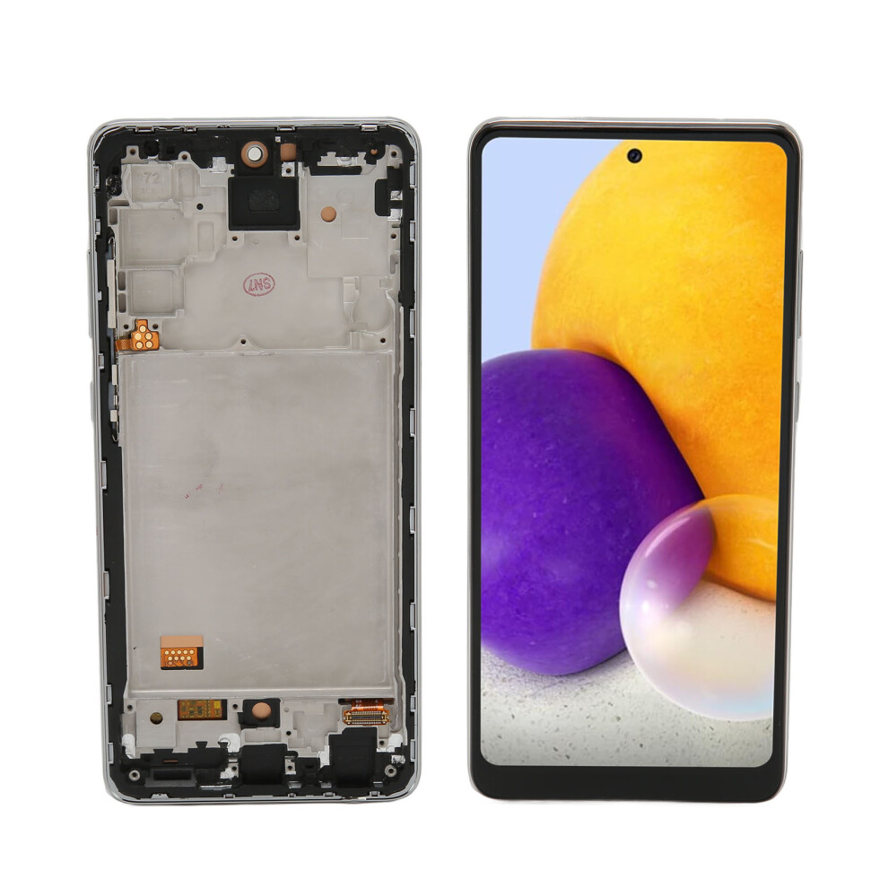 6.7In Oled Digitizer Screen Replacement With Fingerprint For Galaxy A72 5G Sm A725m Ds White 4311376580253