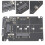 Gabinete com suporte para reversão SATA para SSD M.2NGFF com chave B&M para conversor de disco rígido SATA de 2,5 polegadas, superfície resistente 6