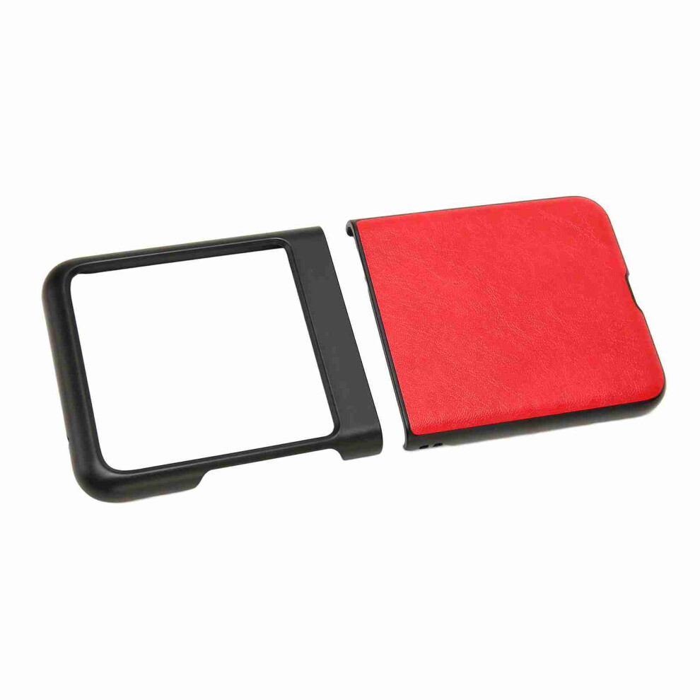 Flip Phone Case For Motorola Razr 40 Ultra, Black & Red, Shockproof & Slim Black,Red 3601375925430