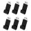 6Pcs Transparency Record Storage Wall Hanger Space Saving-Black 1