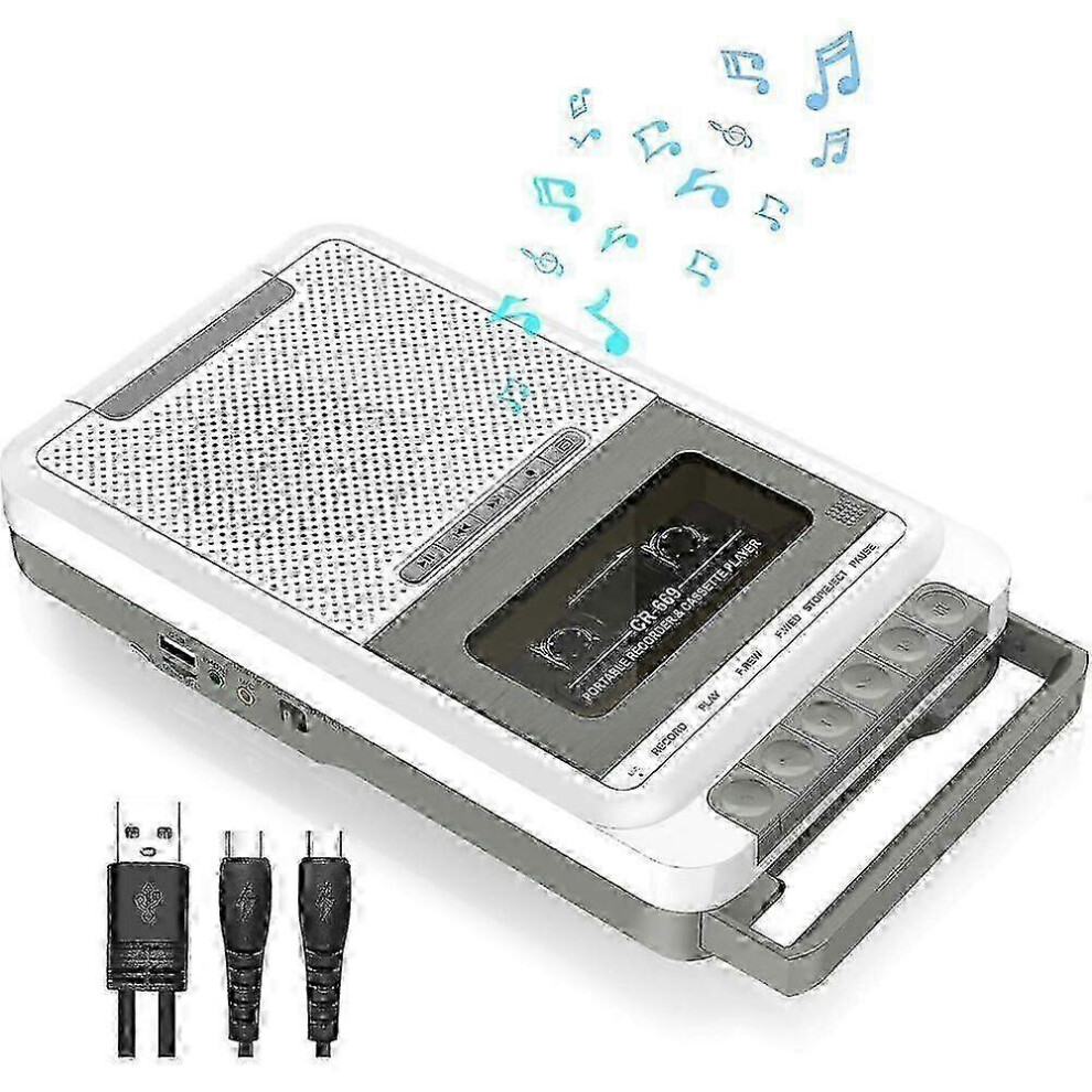 Cassette Player Recorder Converter, Record To Cassette/Usb/Sd Card Via Microphone, Convert Portable Cassette To Mp3 Music Via Usb/ Szrh 8472608244322