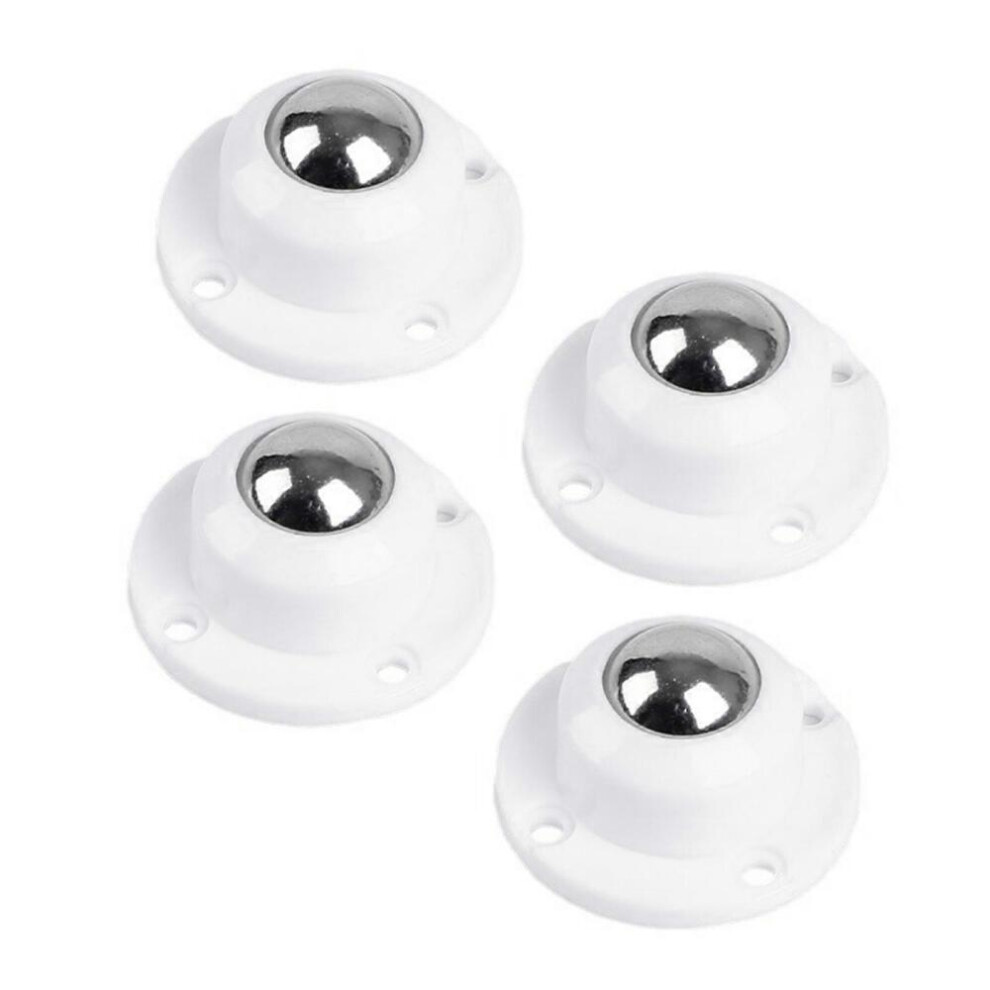 Simple Install Swivels Wheels Low Profile Swivels Wheels Metal Caster Wheels Platings Wheels Set For Various Application White 8472608226700