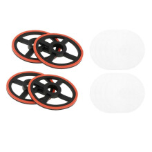 4er-Pack Luftauslassfilter mit Filterelement – Einfache Installation – Langlebiger Ersatz