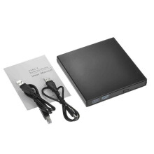 Lecteur DVD/DVD-ROM externe portable pour voiture, lecteur optique USB 2.0, graveur CD-RW