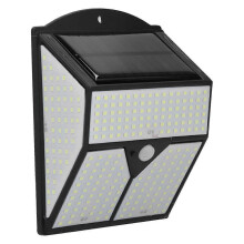 Solarbetriebene LED-Wandleuchte mit Bewegungsmelder, Induktionssensor für Dachrinnen, Veranden und Industrieanlagen