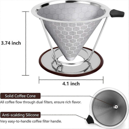Coffee Filter with Base Filter-Free Paper Filter Coffee Filter 2