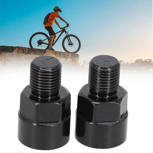 Adaptador extensor de pedal de bicicleta, adaptador de pedal de bicicleta compatível com pedais de 9/16 polegadas e pedivelas de 1/2 polegad 2