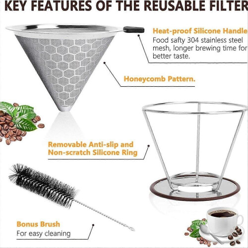 Coffee Filter with Base Filter-Free Paper Filter Coffee Filter 1