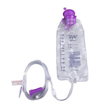 Bolsa plástica médica para alimentação enteral de 1000/1200ml, bolsa para fornecimento de nutrição enteral, bomba de alimentação nasal por g