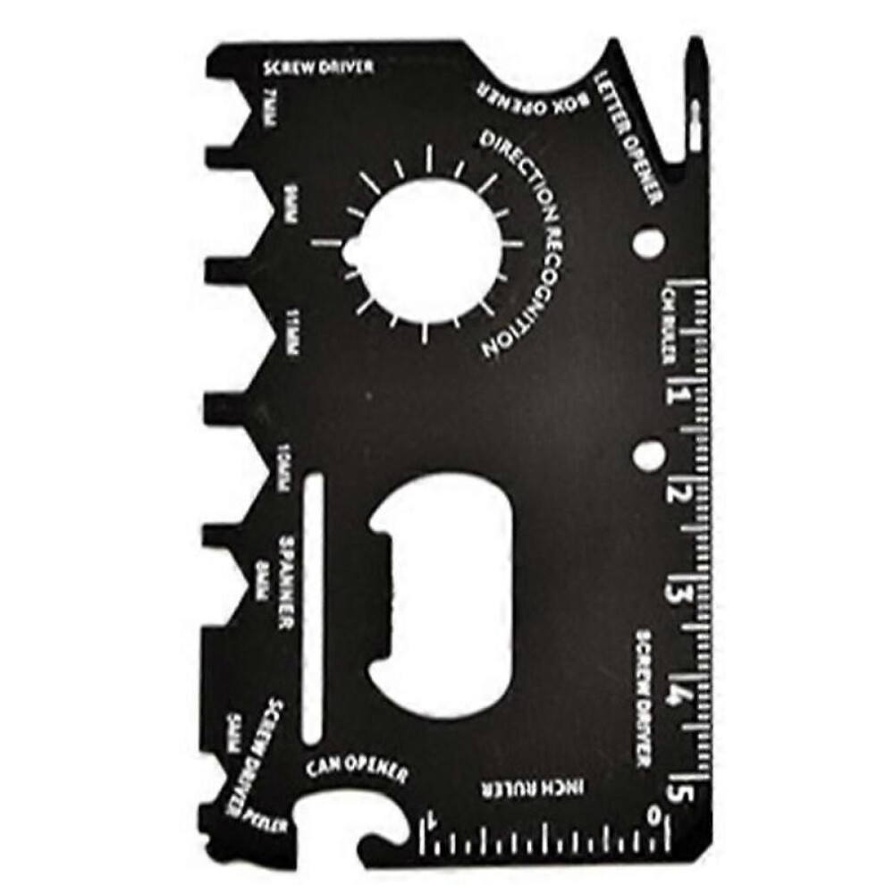 16-In-1 Credit Card Multitool For Men | Metal Survival Card | Credit Card Knife Wallet Tool | Bottle Opener Card 8472608263927