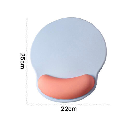 Εργονομικό Mouse Pad σε χρώμα καραμέλας, με υποστήριξη καρπού από τζελ, αντιολισθη 1