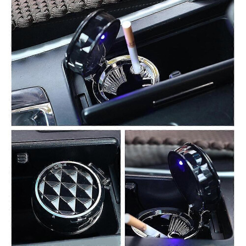 Auto-Aschenbecher mit Deckel, geruchsdicht, abnehmbar, mit Beleuchtung 1