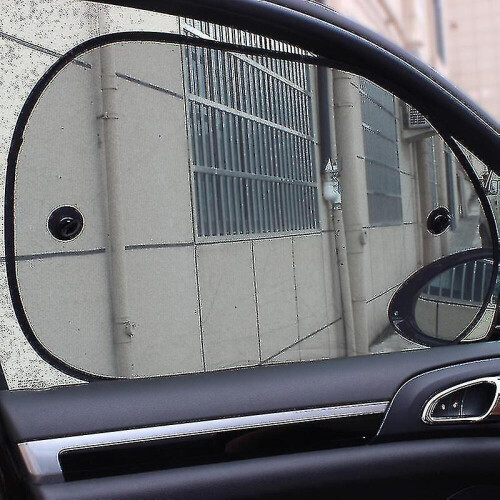 Quebra-sol de carro de 2 peças, quebra-sol fixo, quebra-sol para janela lateral 1