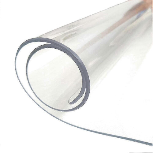 5 Sizes Clear PVC Table Cover Protector Round Tablecloth 2.0mm Thick Desk Pad Mat Waterproof 2