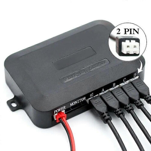 Πάρκινγκ GreenYi Parktronics με 4 τεμάχια Μαύρο Ασημί Λευκό Μαύρο Μπλε Κόκκινο Αισθητή 2