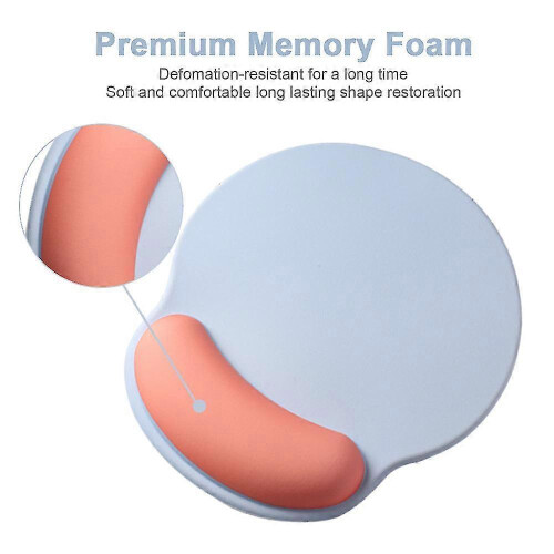 Εργονομικό Mouse Pad σε χρώμα καραμέλας, με υποστήριξη καρπού από τζελ, αντιολισθη 2