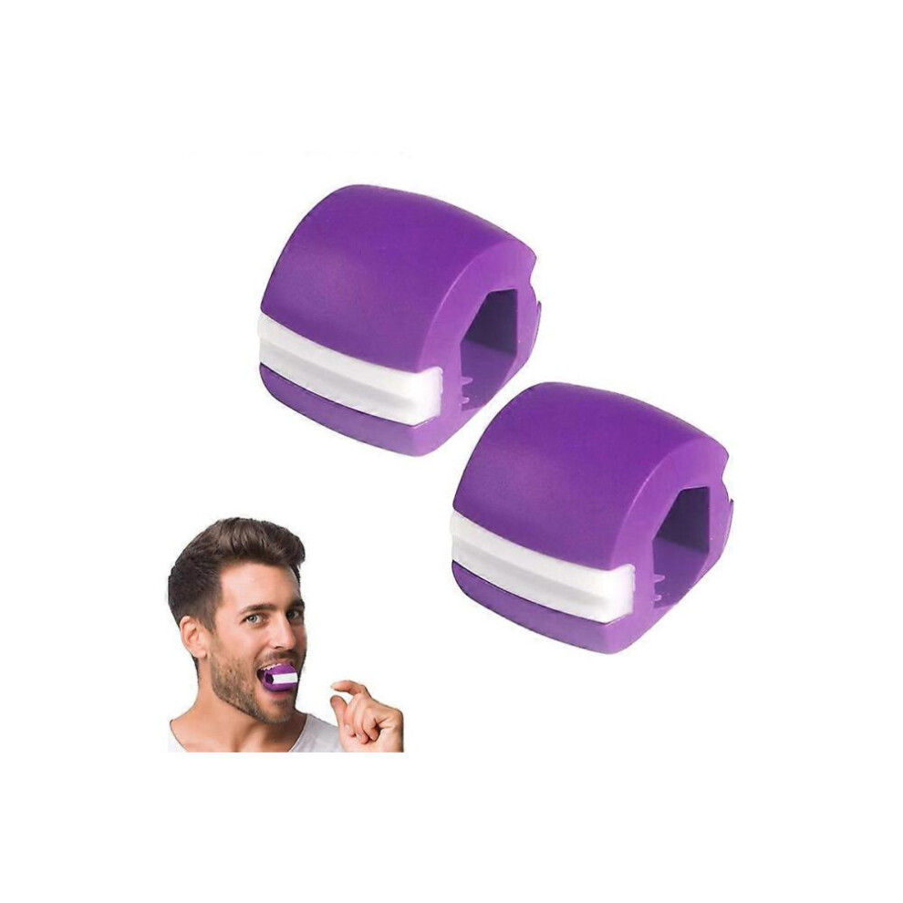 2Pcs Jawline Exerciser Tool Double Chin Reducer Face Fat Reducer