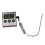 Termometer för mat, grill, röktermometer, kökstermometer, kötttermometer, två 1