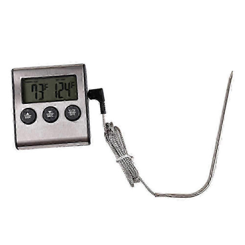 Termometer för mat, grill, röktermometer, kökstermometer, kötttermometer, två