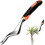 1 piece Orange - hand weeder, root puller, weeder, weeding tool, weeder, weeder, weeder, tool with rubber handle, length: 29cm 1