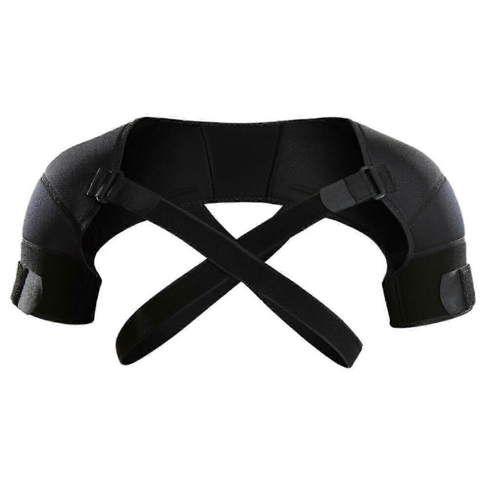 Shoulder Wrap Protector, Stability Support Brace for Shoulders, Double Strap Support for Shoulder Protection