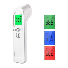 Medizinisches Infrarot-Stirnthermometer, kontaktloses Thermometer für Personen und Oberflächen, LCD-Display, Tonfunktion, 30 Speicherplätze