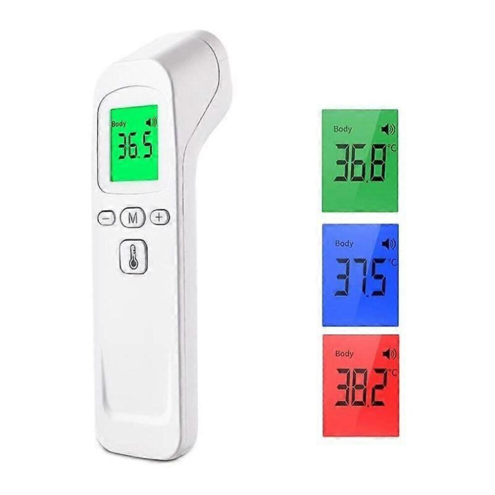 Medical Infrared Forehead Thermometer Non-Contact Thermometer for Person and Object Surface, LCD Display Sound Option 30 Memories