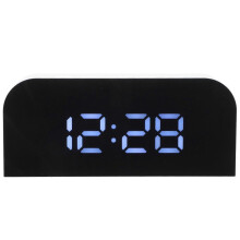 Kleiner Wecker für den Nachttisch, Digitalwecker mit Datumsanzeige, 14 x 6,2 x 4 cm, 1 Stück