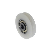 4er-Set Nylonrollen mit Nut – für Schiebetore, Eckprofile, Schubladen 6 x 38 x 8 mm – Gut