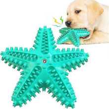 Hundekauspielzeug, Hundezahnbürste, Hundekauspielzeug, Kauspielzeug aus Naturkautschuk für die Zahnpflege (Blau)