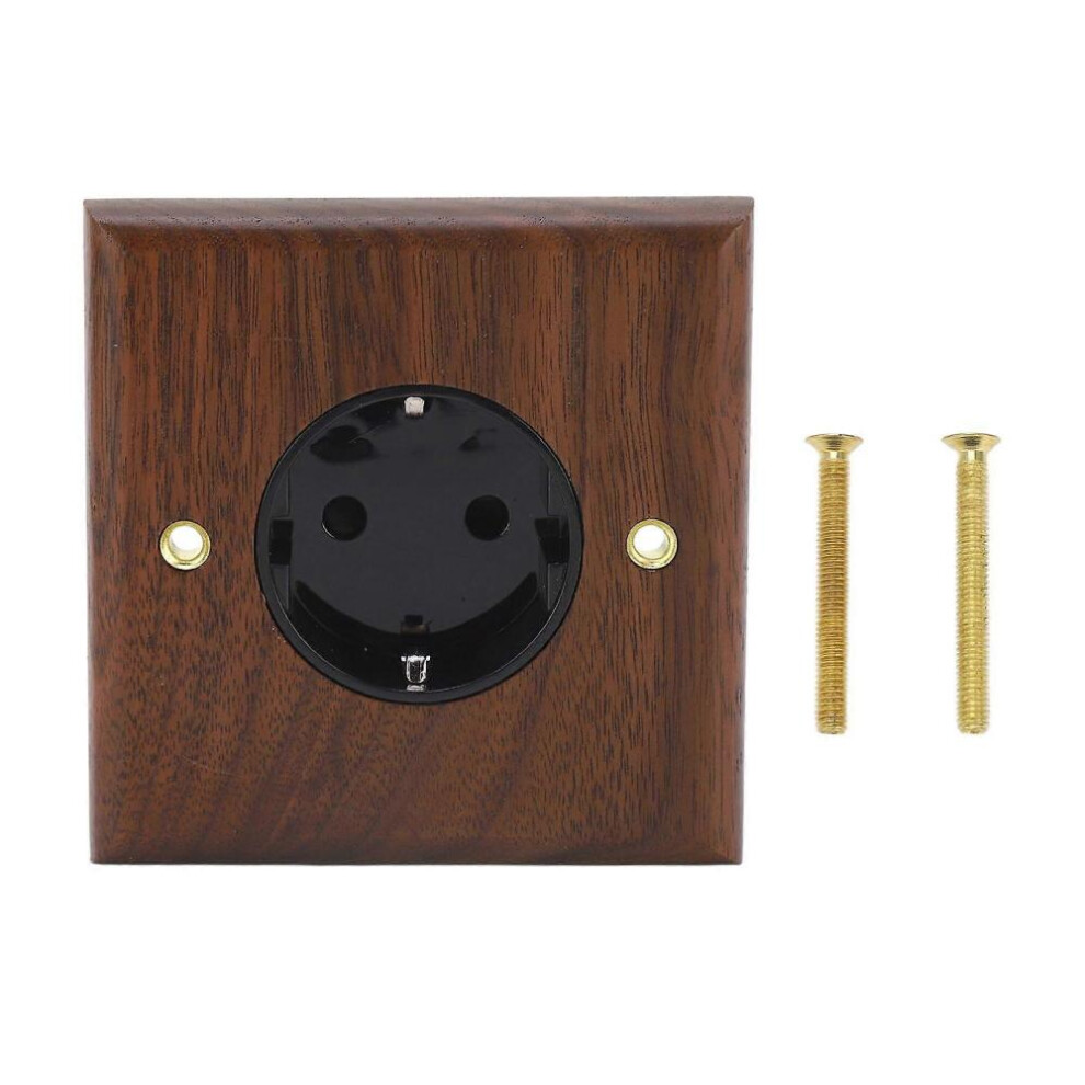 High Quality Black Walnut European Standard Socket 16A 250V 8472608232008